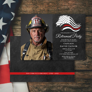 Foto zur Feuerwehr-Rentner-Abschiedsparty Thin Red Einladung