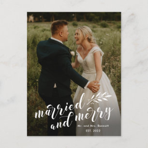 Foto zur Hochzeit und Weihnachten mit Schriftzug '
