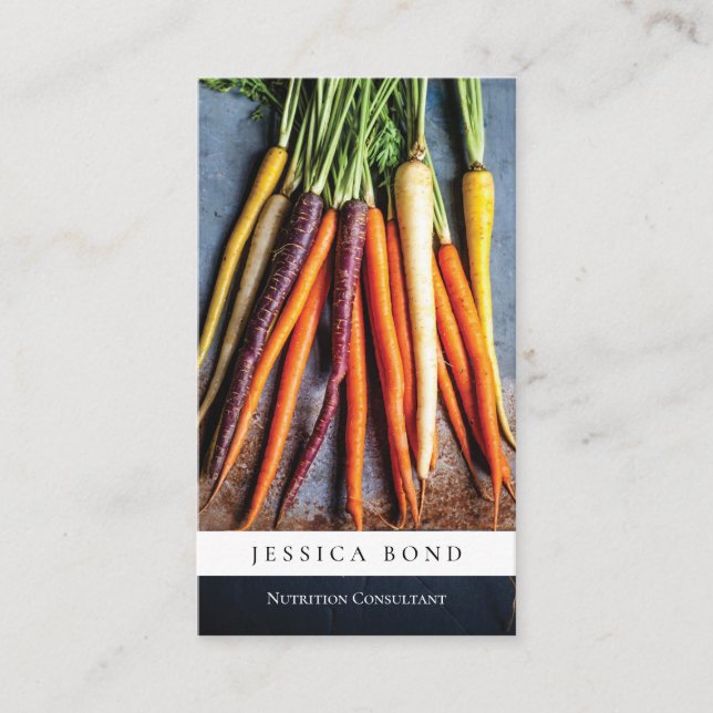 Foto zur Lebensmittelernährung Visitenkarte (Vorderseite)