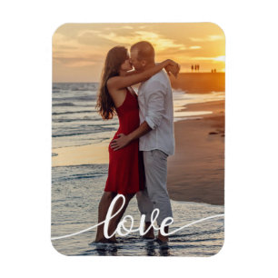 Foto zur romantischen Liebe hinzufügen Magnet