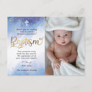 Foto zur Taufe des Goldes und des Blauen Wassers V Postkarte