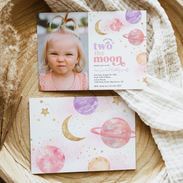 Foto Zwei Einladungen des Mond Girls zum Geburtsta (Von Creator hochgeladen)