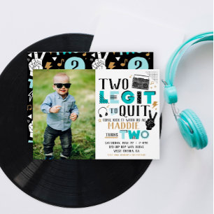 Foto Zwei Legit zu beenden Zweiten Geburtstag Einl Einladung