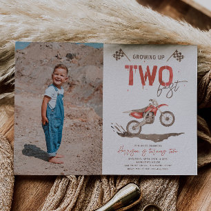 Foto ZWEI Schnellfahrrad Einladung Geburtstag