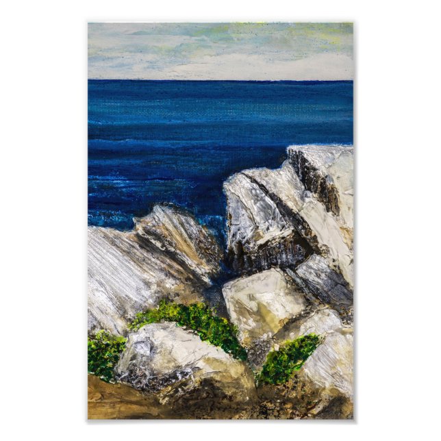 Fotoabzug - Auf Felsen Fotodruck (Vorne)