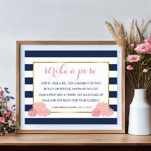 Fotoautomaten-Plakat Midnight Blush Pfingstrose Poster