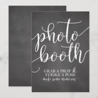 Fotobooth Wedding Sign - Grab a Prop Strip a Pose