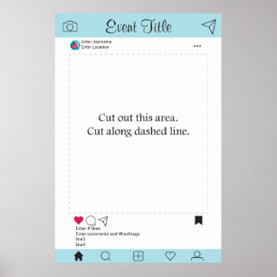 Fotobox Requisiten Rahmen Poster Social Media Desi