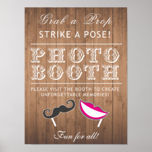 Fotobox-Schild - Schnapp dir ein Requisit lustiges Poster