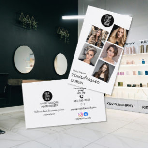 Fotobuch-Design für Friseure Visitenkarte