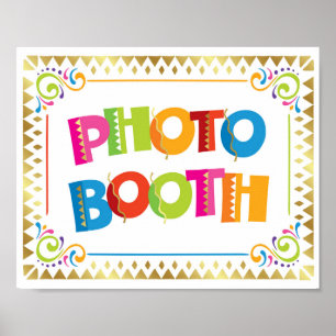 FOTOBUDEN Fiesta-Party-Schild zum Ausdrucken Poster