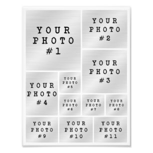 Fotocollage 11 Foto-Raster Layout Fotopapier Fotodruck