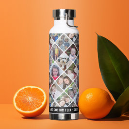 FotoCollage - 12 Fotos Diamant über das gesamte Mu Trinkflasche