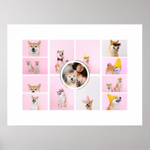 FotoCollage 13 Personalisierte Fotografien Poster