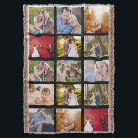 FotoCollage 15 Fotos Schwarz Decke<br><div class="desc">15 Foto Layout Foto Collage werfen Decke. Gutes Geschenk für Kinder mit Uni! Auch mit weißen oder roten Fotorahmen erhältlich. Foto mit freundlicher Genehmigung von Leeds Wedding Fotograf, John Hope. Besuchen Sie ihn unter http://www.johnhopephotography.com</div>