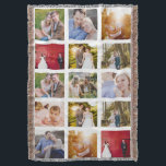 FotoCollage 15 Fotos weiß Decke<br><div class="desc">15 Foto Layout Foto Collage werfen Decke. Gutes Geschenk für Kinder mit Uni! Jetzt mit schwarzen oder roten Fotorahmen erhältlich. Foto mit freundlicher Genehmigung von Leeds Wedding Fotograf, John Hope. Besuchen Sie ihn unter http://www.johnhopephotography.com</div>