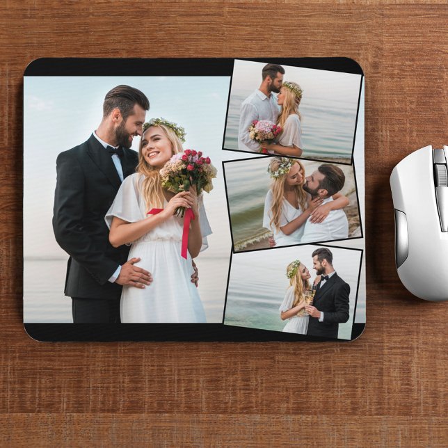 Fotocollage 4 Hochzeitstempelmontage Mousepad (Von Creator hochgeladen)
