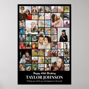 Fotocollage 50 Bilder 12x18 16x24 20x30 24x36 Poster