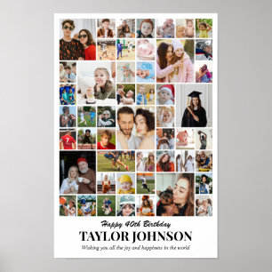 Fotocollage 50 Bilder 12x18 16x24 20x30 24x36 Poster