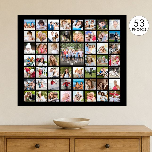 FotoCollage 53 Fotos Personalisierte, benutzerdefi Poster (Von Creator hochgeladen)