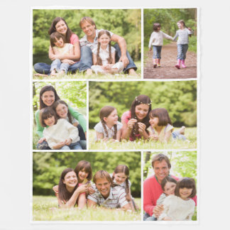 FotoCollage 6 Bilder Fleecedecke