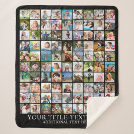 FotoCollage 90 Quadrat Bilder benutzerdefinierte F Sherpadecke