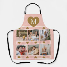 FotoCollage aus der rosa Familie mit Monogramm aus