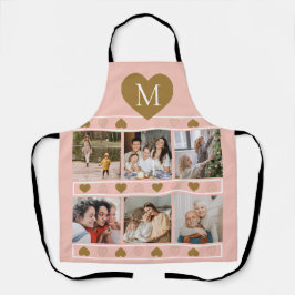 FotoCollage aus der rosa Familie mit Monogramm aus Schürze