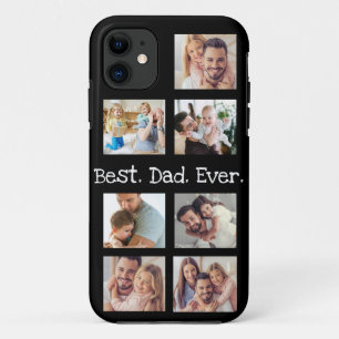 Fotocollage Bester Vater je in Schwarz und Weiß C Case-Mate iPhone Hülle