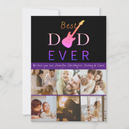 Fotocollage Bester Vater je Moderner Tag der Väter Feiertagskarte