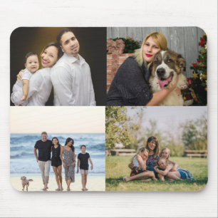 FotoCollage der 4 Produktfamilie nach Maß Mousepad