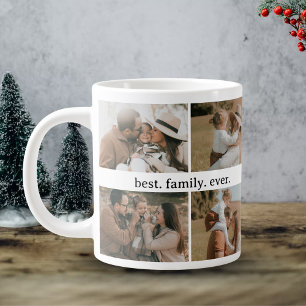 FotoCollage der Familie - 8 Fotos (Benutzerdefinie Jumbo-Tasse