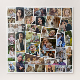 FotoCollage der Familie Einfache Vorlage 33 Bilder Puzzle