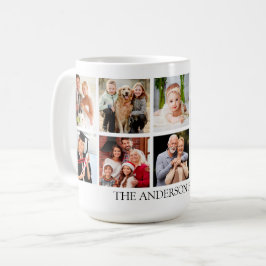 FotoCollage der Familie groß Kaffeetasse