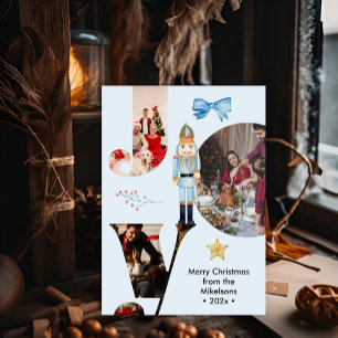 FotoCollage der modernen Joy-Familie Feiertagskarte