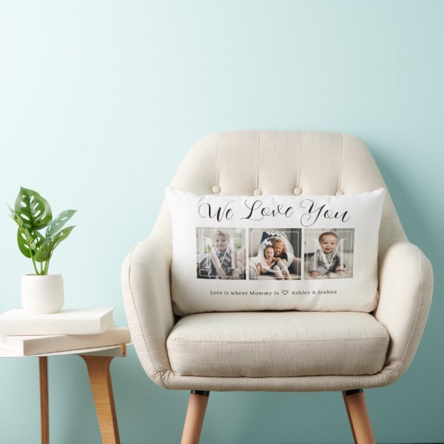 FotoCollage der modernen Mama Lendenkissen (Stuhl )