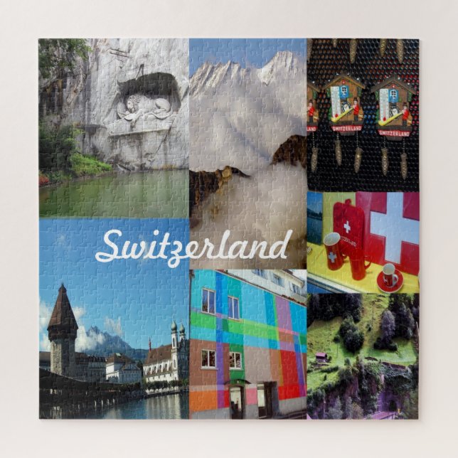 FotoCollage der Schweiz Puzzle (Vertikal)