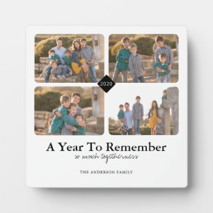 FotoCollage ein Jahr zum Gedenken an 2020 Fotoplatte