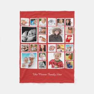 FotoCollage Einzigartige Personalisierte DIY-Benut Fleecedecke