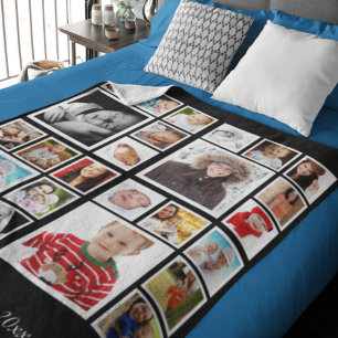 FotoCollage Einzigartige Personalisierte DIY-Benut Fleecedecke