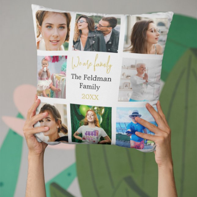 Fotocollage Familie Einfach sind wir Kissen (Von Creator hochgeladen)