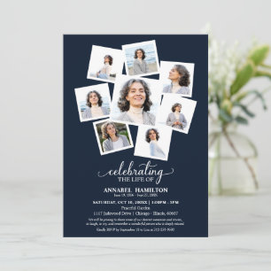 Fotocollage-Feier zum Lebenserinnerungsdienst Einladung