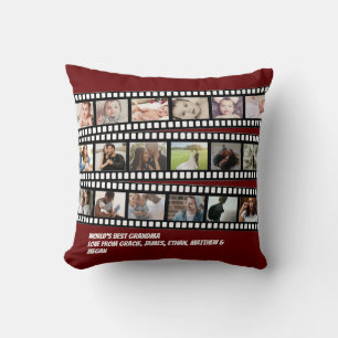 Fotocollage Filmstreifen Personalisiert DIY Maßanf Kissen