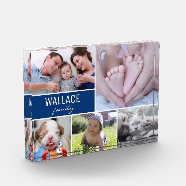 Fotocollage für Familien Mehrere Bilder Fotoblock (Links)