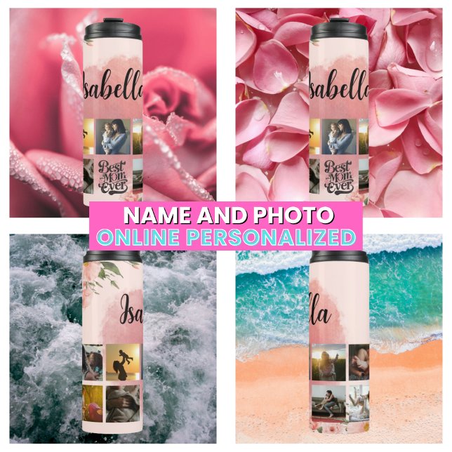 FotoCollage für Mutter Thermosbecher (Photo Collage For Mother's Thermal Tumbler
)