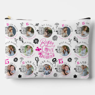 Fotocollage-Geburtstagsgeschenke für Tochter Zubehörtasche