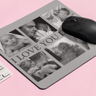 Fotocollage 'ICH LIEBE DICH PAPA' Mousepad
