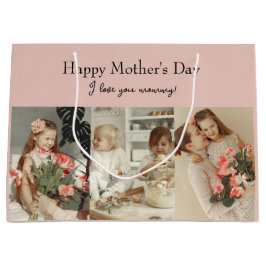 FotoCollage & Message - Personalisiertes Geschenk  Große Geschenktüte