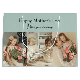 FotoCollage & Message - Personalisiertes Geschenk  Große Geschenktüte