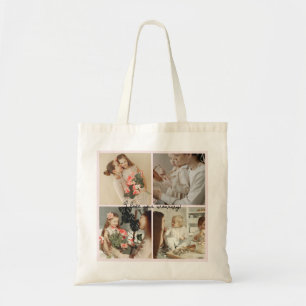 FotoCollage & Message - Personalisiertes Geschenk  Tragetasche